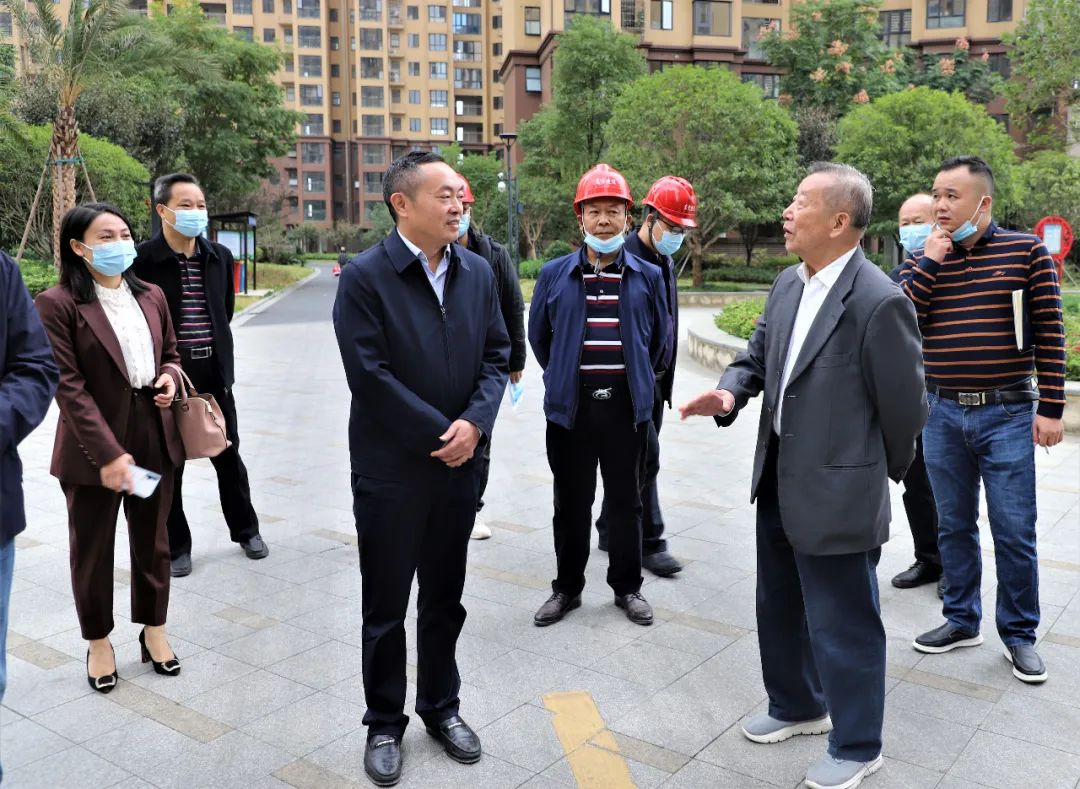 区委书记赵逢春调研双清家苑二期建设项目_邵阳头条网