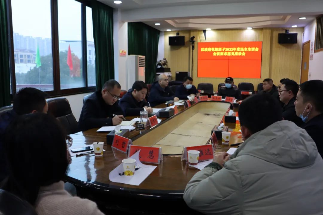 双清区召开区政府党组班子2022年度民主生活会会前征求意见座谈会_邵阳头条网
