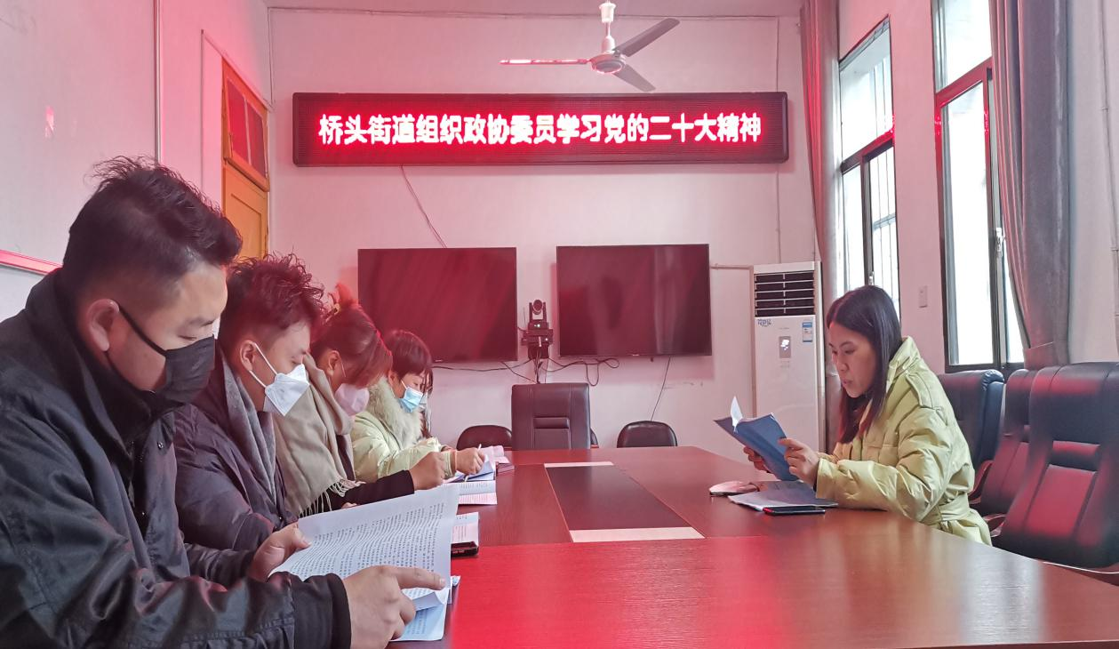 学习二十大|桥头街道组织政协委员学习党的二十大精神_邵阳头条网