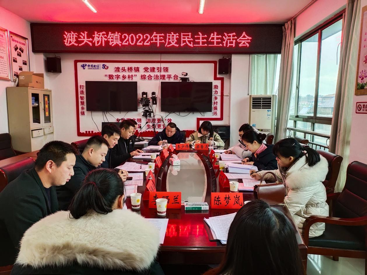 双清区渡头桥镇召开2022年度民主生活会_邵阳头条网