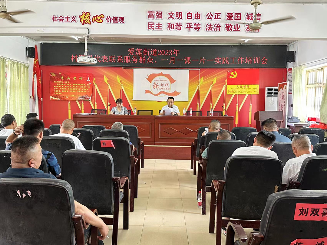 爱莲街道召开村（居）民代表联系服务群众工作培训会_邵阳头条网