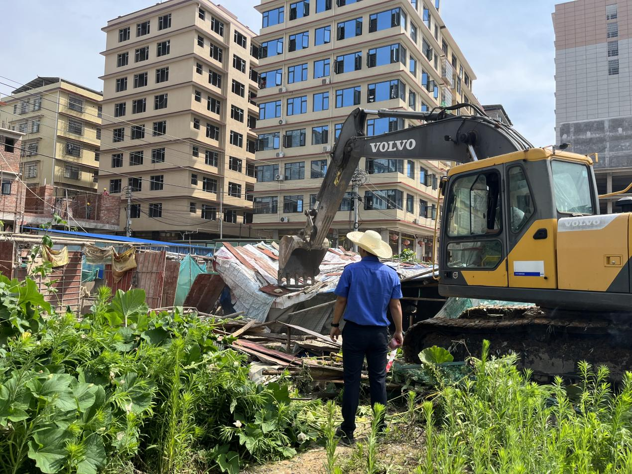 兴隆街道：联合拆除违建 助力文明创建_邵阳头条网