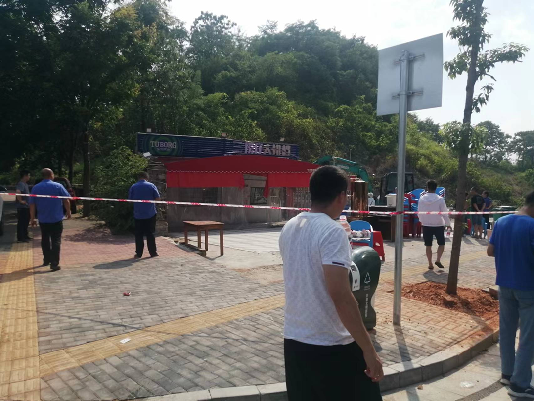 石桥街道依法强制拆除违法建筑_邵阳头条网