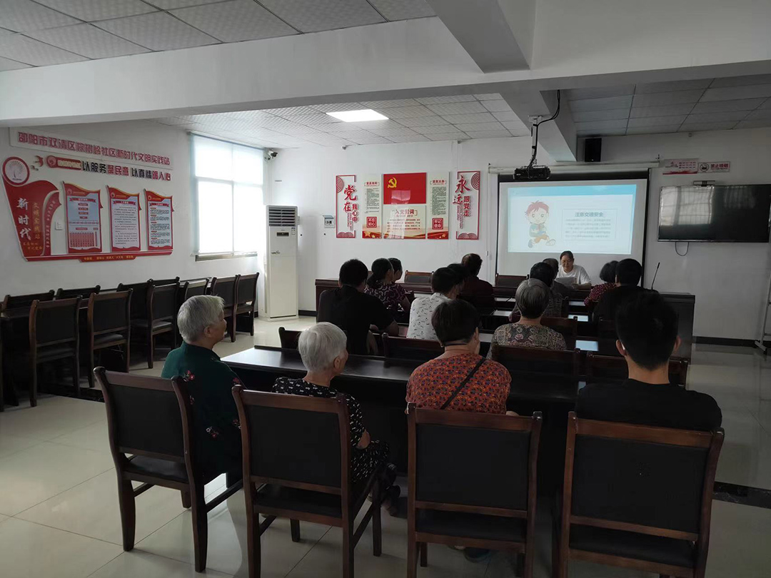 棕树岭社区开展“知危险会避险 ，文明交通安全”主题宣讲活动_邵阳头条网