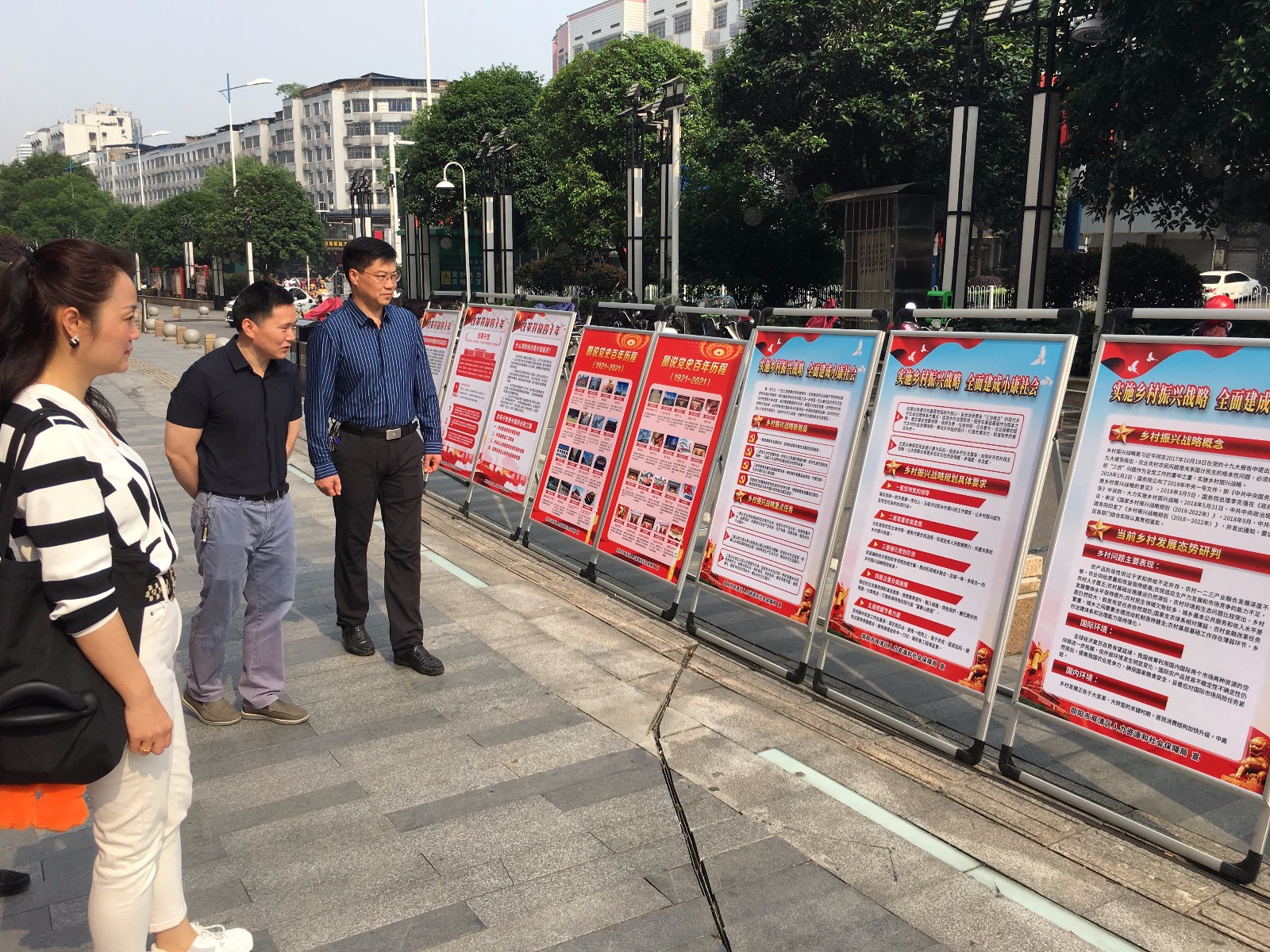 学党史、办实事、助力乡村振兴——双清区人社局开展政策宣传活动(图2)