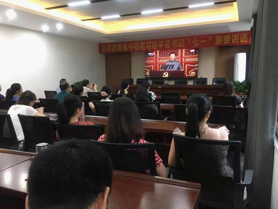 双清区财政局组织收看建党百年大庆(图1)