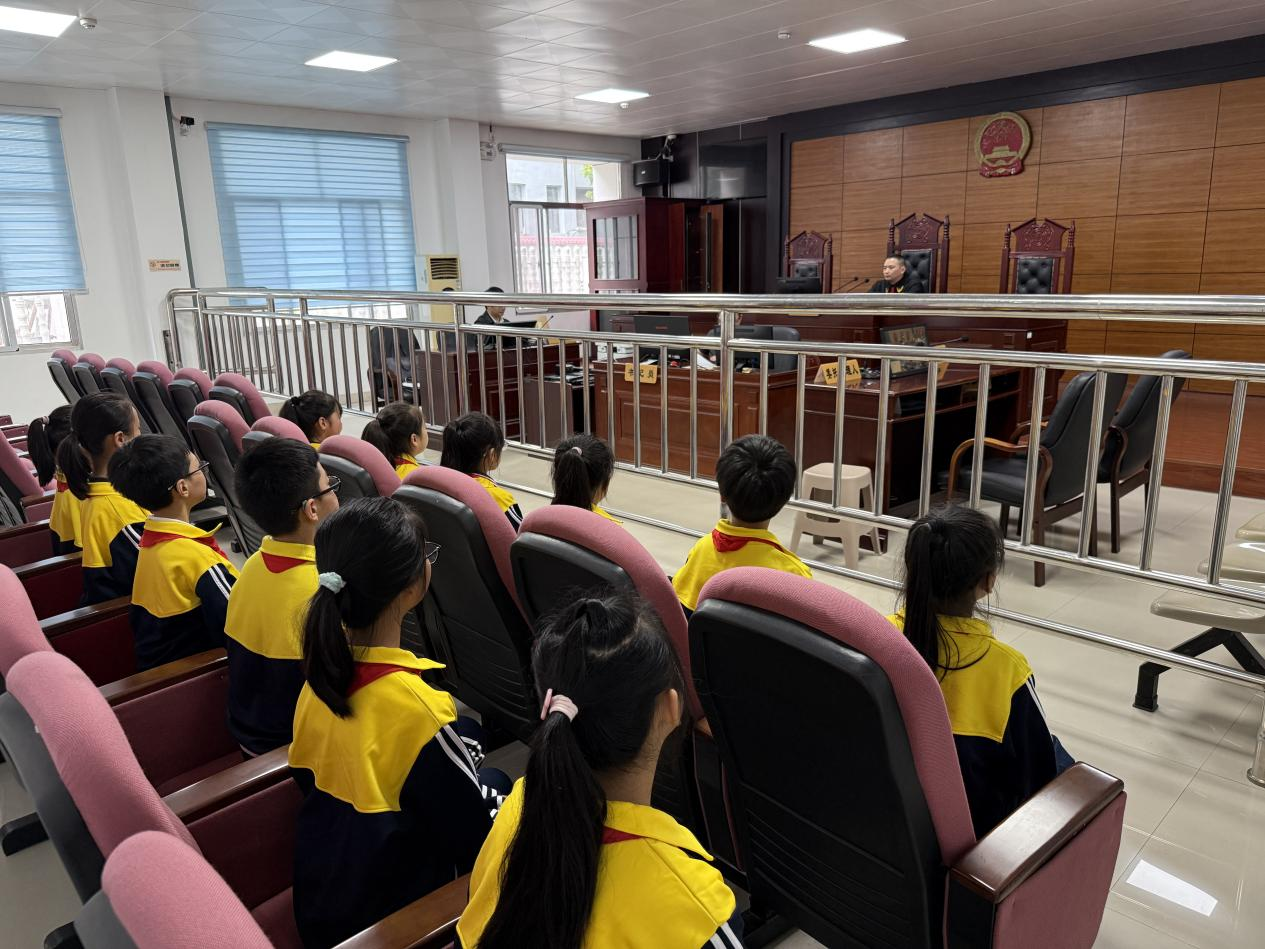 走进法院学法治，护航成长助远航 ——龙须塘小学组织学生走进双清区人民法院(图1)