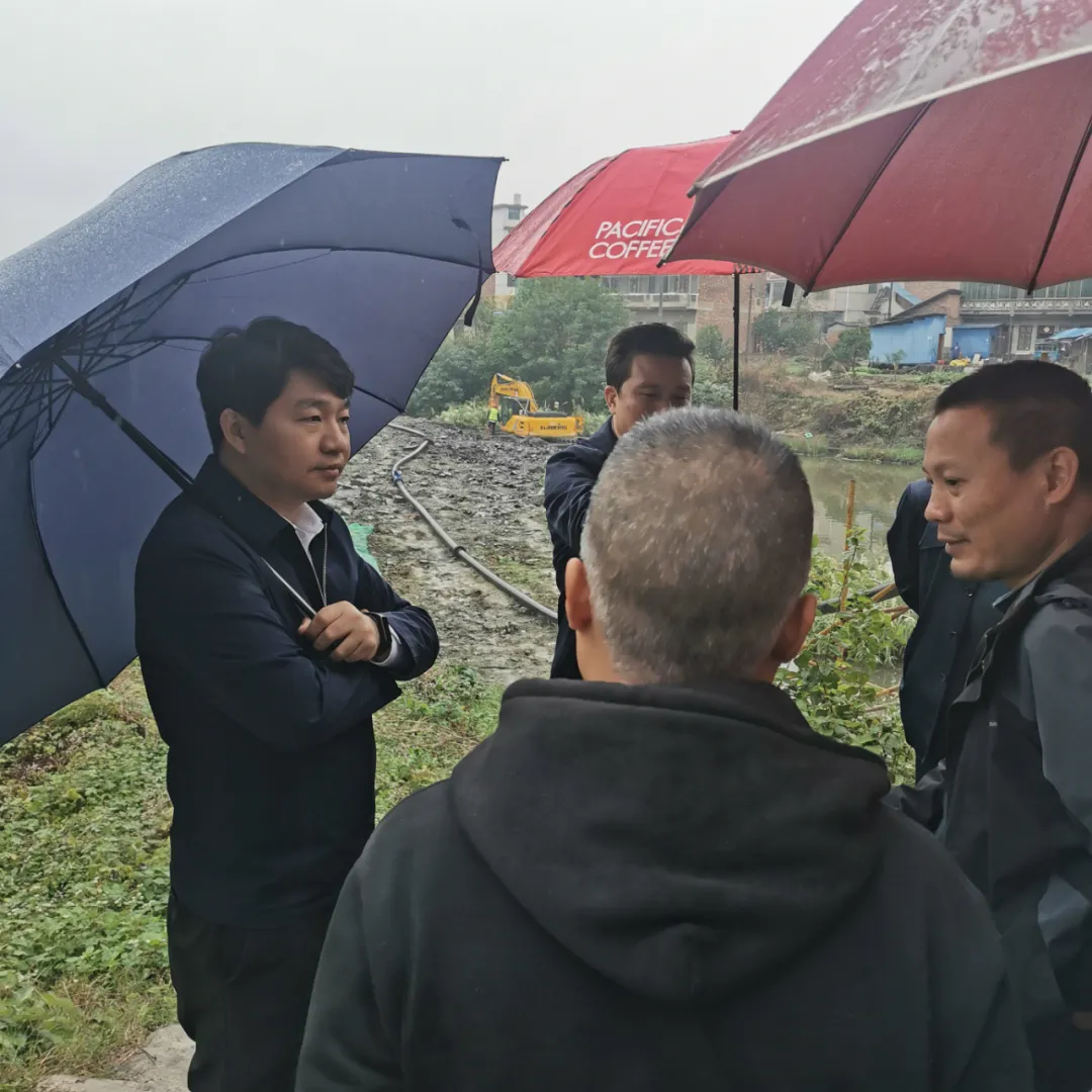 双清区委书记曾秦伟、区长江韬周末冒雨督导重点工作(图4)