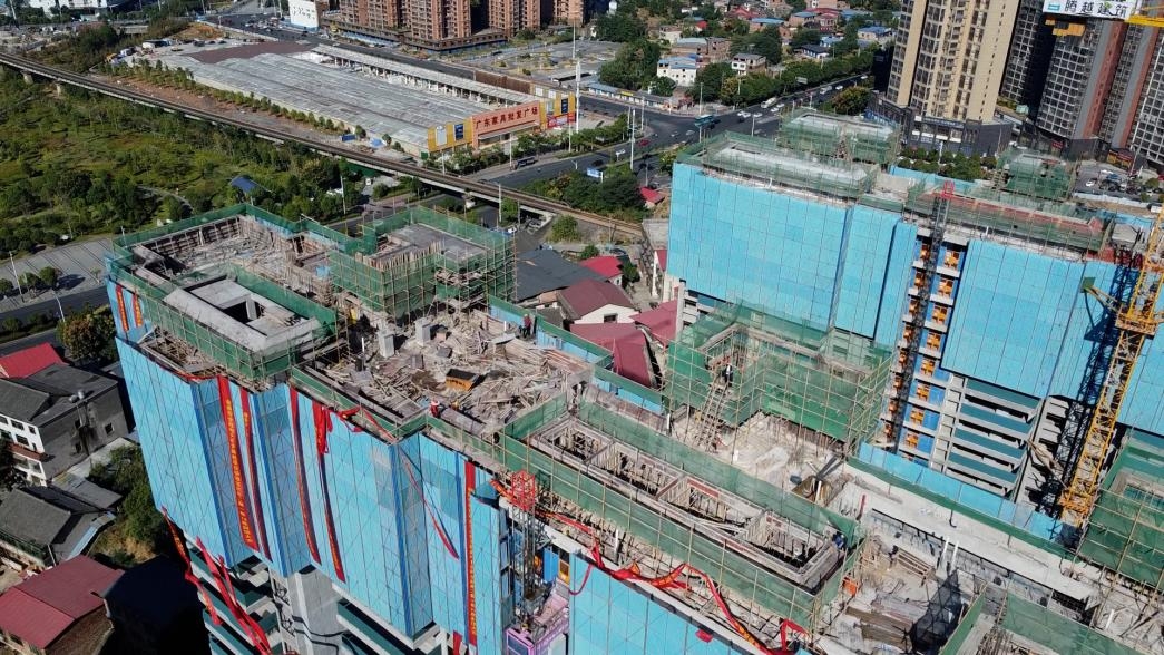 劳动最光荣 双清区建设项目国庆期间“加速跑”(图1)