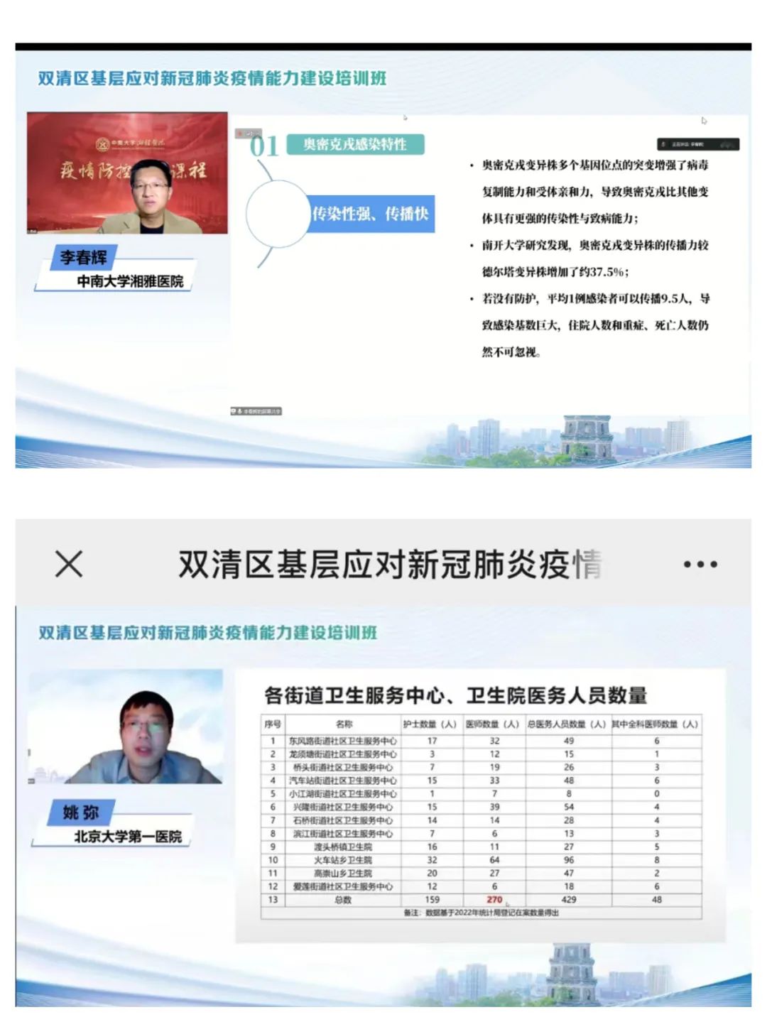 双清区举办基层应对新冠肺炎疫情能力建设培训班(图1)